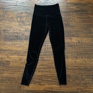 Beyond Yoga Black Velvet Legging